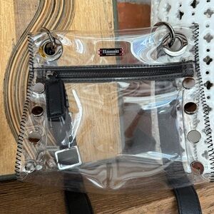 HAMMITT Tony Small Transparent Bag with Black Trim